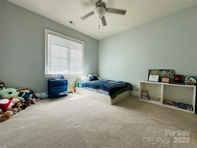 7816 Clovervale Dr, Waxhaw, NC 28173 - carpeted bedroom with ceiling fan