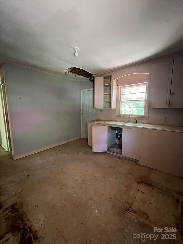 927 Steep Hill Rd Unit P/60, Belmont, NC 28012 - kitchen with light countertops and open shelves