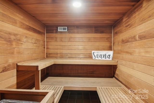 295 Dills Rd, Bryson City, NC 28713 - sauna / steam room featuring wood ceiling and wood walls