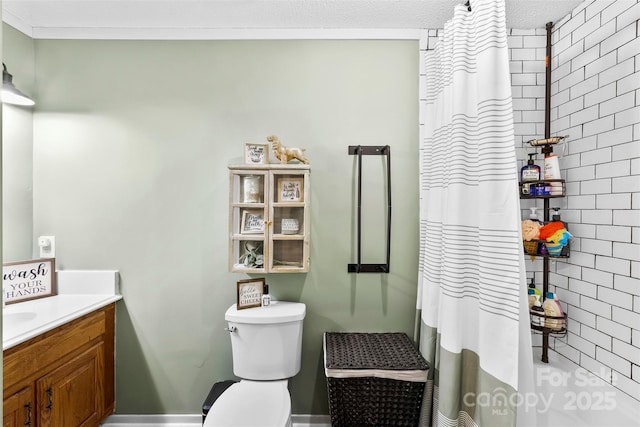 339 Deep Forest Ct, Gastonia, NC 28056 - bathroom with vanity and curtained shower