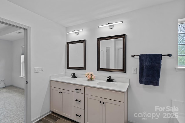 161 Oxford Dr, Mooresville, NC 28115 - full bath with double vanity and baseboards