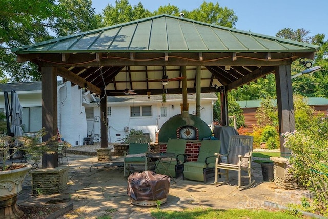 9032 Boyd Dr, Matthews, NC 28105 - view of patio / terrace with a gazebo