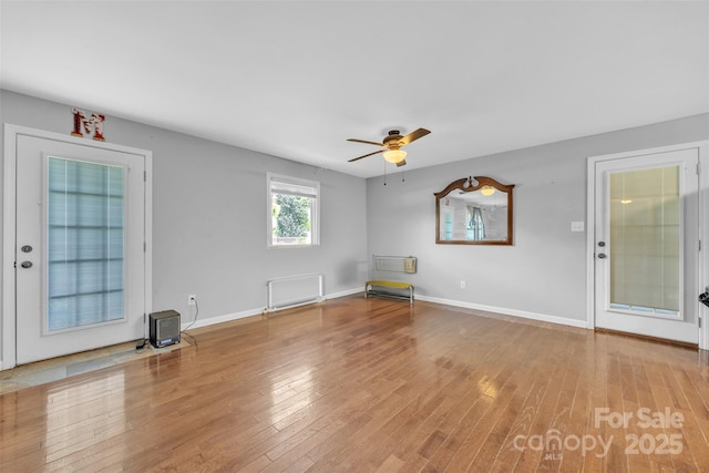 369 Birch Circle Dr, Hudson, NC 28638 - empty room featuring ceiling fan and wood finished floors