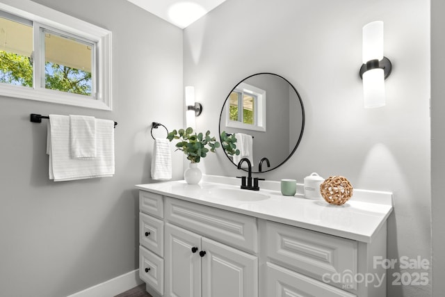 6672 Brevard Rd, Etowah, NC 28729 - bathroom featuring vanity and baseboards