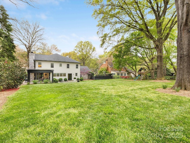 2912 Wheelock Rd, Charlotte, NC 28211 - view of yard featuring a playground