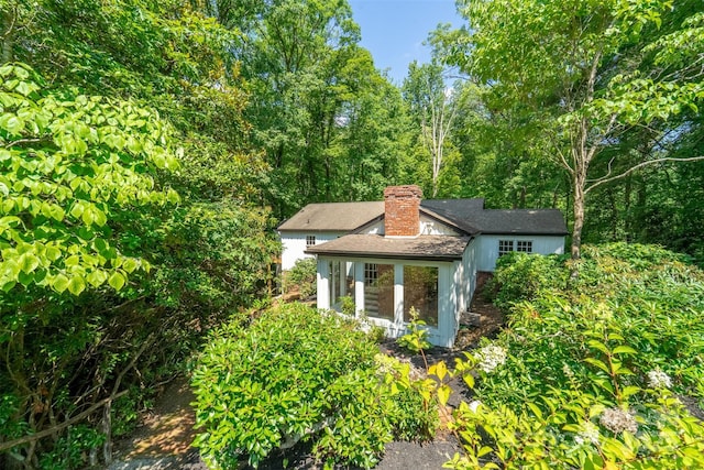 197 Briar Patch Rd, Cullowhee, NC 28723 - exterior view of a chimney