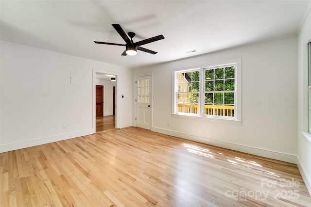 197 Briar Patch Rd, Cullowhee, NC 28723 - empty room featuring ceiling fan and wood finished floors