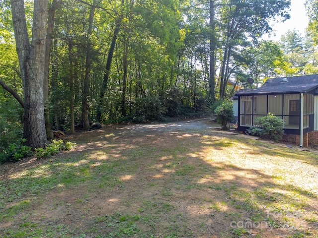 197 Briar Patch Rd, Cullowhee, NC 28723 - view of yard featuring a sunroom