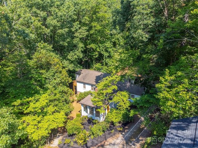 197 Briar Patch Rd, Cullowhee, NC 28723 - aerial view of property and surrounding area featuring a heavily wooded area