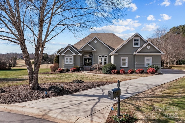 543 Muirfield Way, Salisbury, NC 28144 - view of front of house with a front lawn and stucco siding