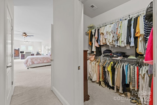 543 Muirfield Way, Salisbury, NC 28144 - spacious closet featuring carpet and ceiling fan