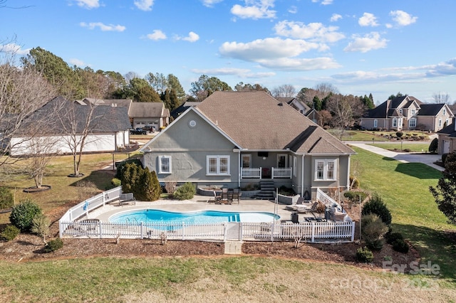 543 Muirfield Way, Salisbury, NC 28144 - view of swimming pool with a patio area, stairs, and a residential view