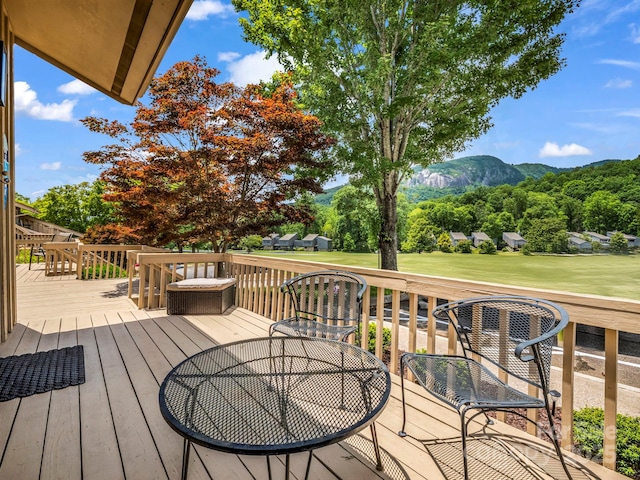 140 W Lake Dr Unit 301, Lake Lure, NC 28746 - deck with a mountain view