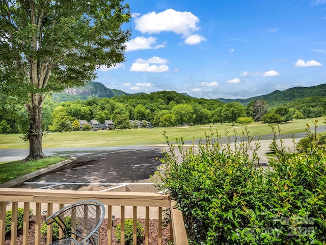 140 W Lake Dr Unit 301, Lake Lure, NC 28746 - view of mountain backdrop with a local golf course