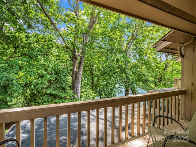 140 W Lake Dr Unit 301, Lake Lure, NC 28746 - view of wooden terrace