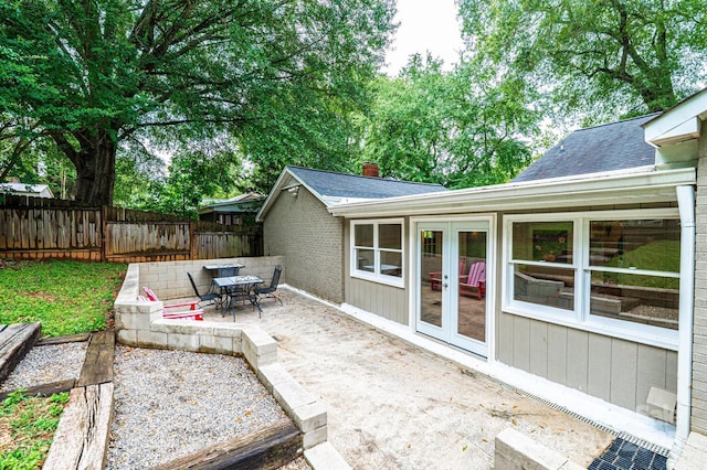 122 15th Ave NW, Hickory, NC 28601 - view of patio / terrace featuring french doors