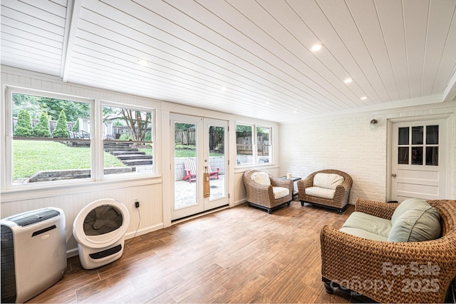 122 15th Ave NW, Hickory, NC 28601 - sunroom / solarium featuring french doors and plenty of natural light