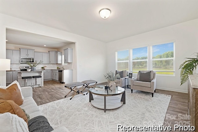 130 Fairfield Dr Unit 20, Troutman, NC 28166 - living area featuring light wood-style floors