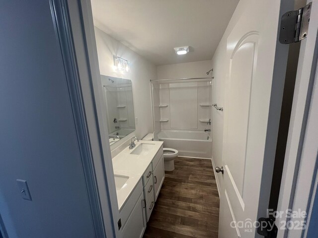 1005 Lorrie Ln Unit 84, Albemarle, NC 28001 - bathroom featuring wood finished floors, double vanity, and  shower combination