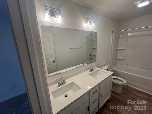 1005 Lorrie Ln Unit 84, Albemarle, NC 28001 - full bath with tub / shower combination, double vanity, and wood finished floors