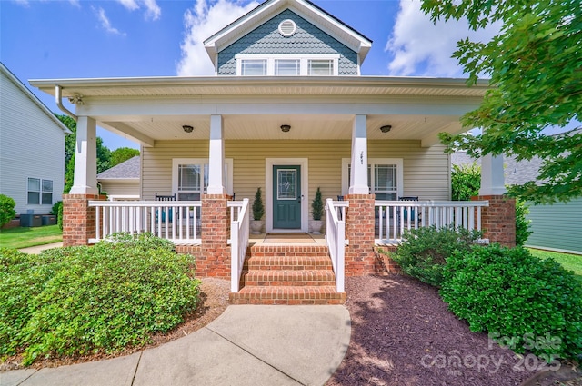 8509 Castle Cliff Dr, Matthews, NC 28105 - view of front of house with covered porch