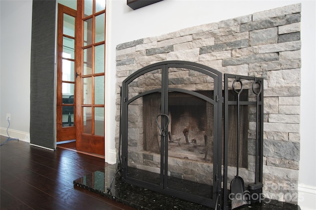 3974 Pleasant Plains Rd, Matthews, NC 28104 - detailed view of wood finished floors and baseboards