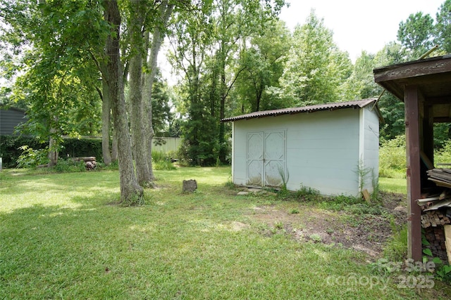 3974 Pleasant Plains Rd, Matthews, NC 28104 - view of green lawn featuring a shed
