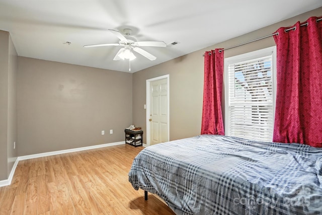 113 Steam Engine Dr Unit 108, Mooresville, NC 28115 - bedroom featuring light wood-type flooring and ceiling fan