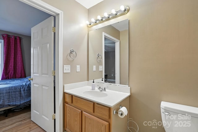 113 Steam Engine Dr Unit 108, Mooresville, NC 28115 - half bathroom with vanity and wood finished floors