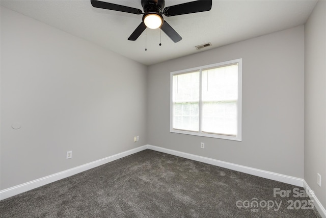 1309 Stonewyck Dr, Salisbury, NC 28146 - empty room featuring dark colored carpet and a ceiling fan