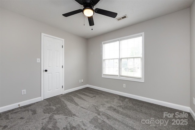 1309 Stonewyck Dr, Salisbury, NC 28146 - carpeted empty room with baseboards and a ceiling fan