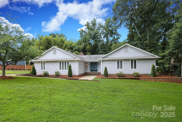 4350 Old Saybrook Ct, Charlotte, NC 28211 - view of front of property featuring a front lawn and a chimney