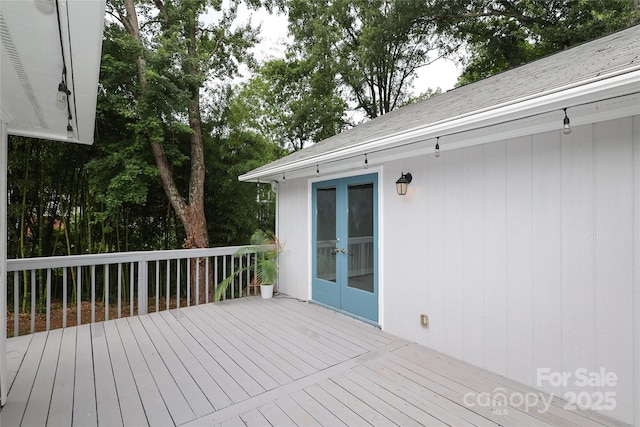 4350 Old Saybrook Ct, Charlotte, NC 28211 - wooden terrace featuring french doors