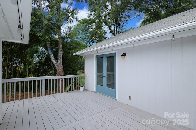 4350 Old Saybrook Ct, Charlotte, NC 28211 - wooden terrace featuring french doors