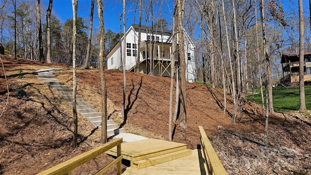 3830 Mill Run, Terrell, NC 28682 - view of side of property featuring stairs