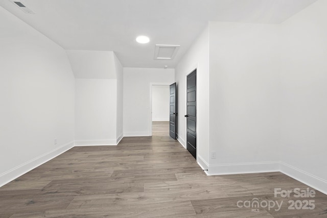 3830 Mill Run, Terrell, NC 28682 - empty room featuring attic access, wood finished floors, and recessed lighting
