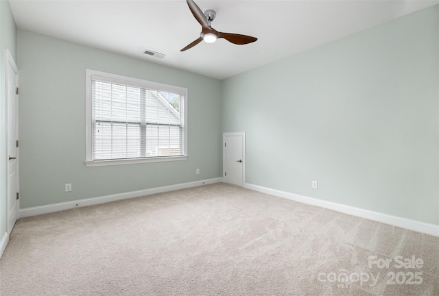 3021 Henshaw Rd, Waxhaw, NC 28173 - unfurnished room with ceiling fan and light carpet