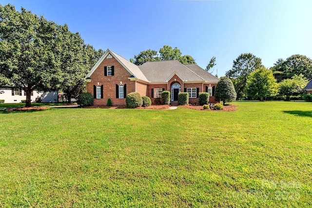444 Cottonfield Cir, Waxhaw, NC 28173 - view of front of property with brick siding and a front yard