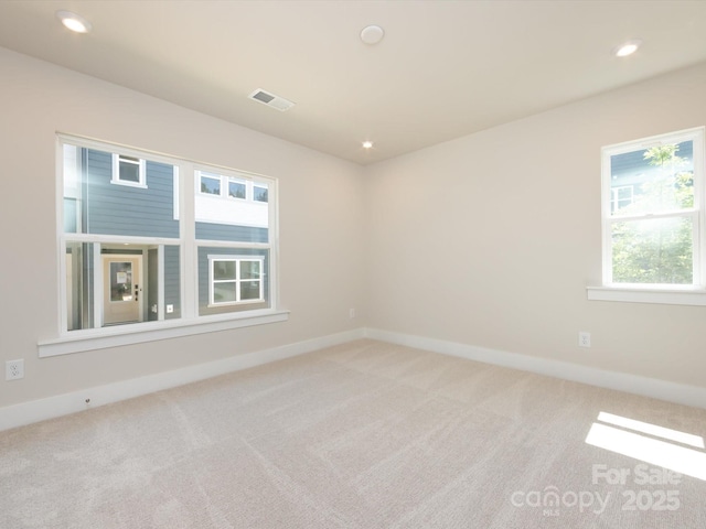 7004 Impulse Ct, Charlotte, NC 28205 - spare room with carpet flooring and recessed lighting