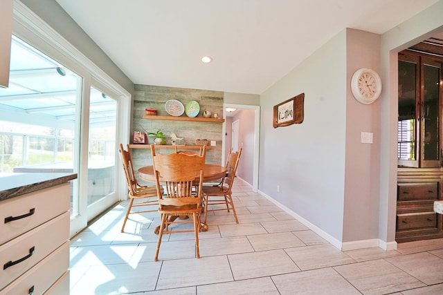 428 Main St, Orono, ME 04473 - dining space featuring baseboards and recessed lighting