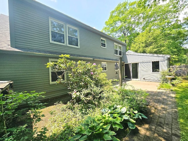 40 Willow Grove Rd, Brunswick, ME 04011 - rear view of house with a patio area