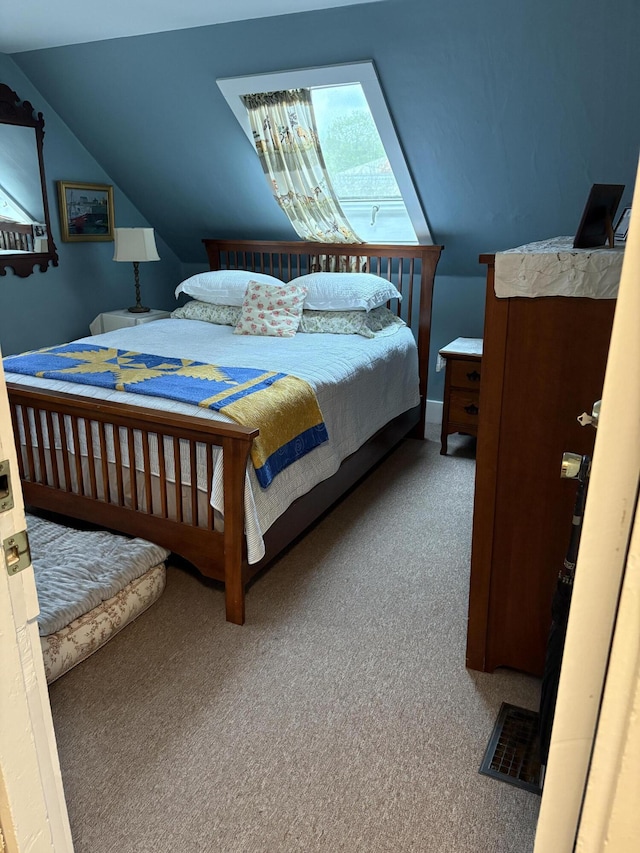 24 Glidden St, Waldoboro, ME 04572 - bedroom with carpet flooring and lofted ceiling