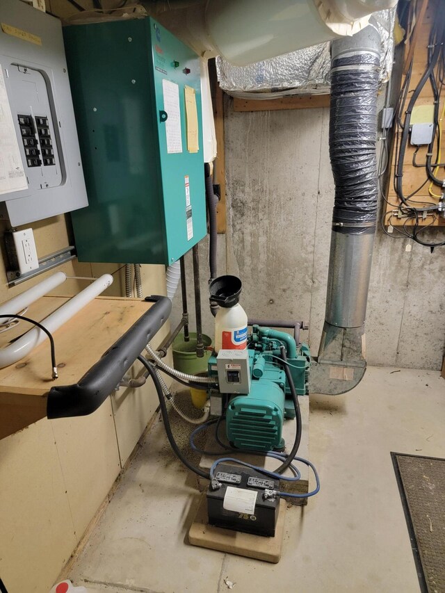 utility room with electric panel