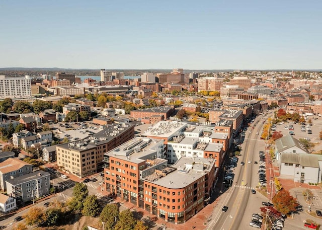 bird's eye view featuring a city view