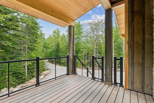 view of wooden terrace