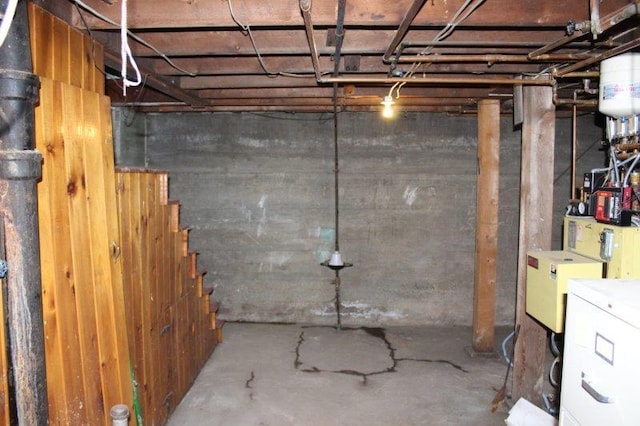 view of basement