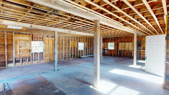 basement featuring a healthy amount of sunlight