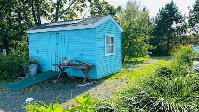 view of shed / structure