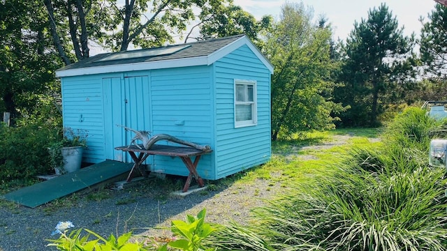 view of shed / structure