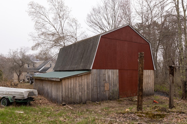 view of outdoor structure